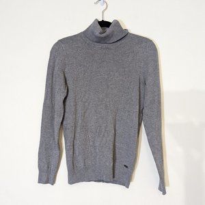 Calvin Klein Heathered Gray Turtleneck Sweater - size Small
